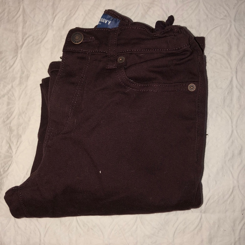 Boy’s Maroon Slim Fit Denim Jean Size 10